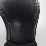【中古未使用（古着靴）】KENZO 日本製 レザー サイドジップブーツ 26.5cm クラック加工 グッドイヤーウェルト製法 30923245023