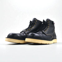 【中古（古着靴）】Danner レースアップブーツ ワークブーツ 27cm Vibramソール ブラック レザー PAULINE D4124