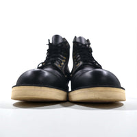 【中古（古着靴）】Danner レースアップブーツ ワークブーツ 27cm Vibramソール ブラック レザー PAULINE D4124