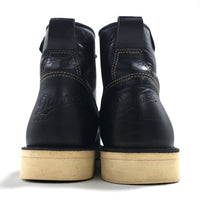 【中古（古着靴）】Danner レースアップブーツ ワークブーツ 27cm Vibramソール ブラック レザー PAULINE D4124