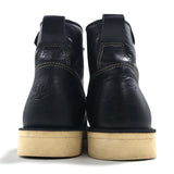 【中古（古着靴）】Danner レースアップブーツ ワークブーツ 27cm Vibramソール ブラック レザー PAULINE D4124