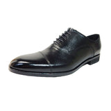 PARASHOE 本革 内羽根ストレートチップ シークレットヒールアップ（身長＋4.5cm）ビジネスシューズ 黒 3E 24～30cm／マッケイ製法・革靴・日本製】 (PS-H1110-BLK)