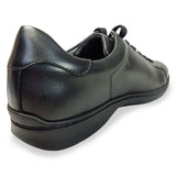 PARASHOE 本革 レザースニーカー ワイズ幅広3E（EEE）～4E（EEEE）黒（ブラック） 【メンズ革靴・カジュアルシューズ・ビジネスカジュアル（ビジカジ）紳士靴・ドレススニーカー・ビジネススニーカー・オフィスカジュアル／大きいサイズ（ビッグサイズ）27.5cm、28cm、29cm、30cm あり】(PS-2701-BLK)