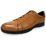 PARASHOE 本革 レザースニーカー ワイズ幅広3E（EEE）～4E（EEEE）茶色（ブラウン）【メンズ革靴・カジュアルシューズ・ビジネスカジュアル（ビジカジ）紳士靴・ドレススニーカー・ビジネススニーカー・オフィスカジュアル／大きいサイズ（ビッグサイズ）27.5cm、28cm、29cm、30cm あり】(PS-2701-BRN)