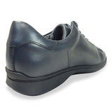 PARASHOE 本革 レザースニーカー ワイズ幅広3E（EEE）～4E（EEEE）ネイビー（紺色）【メンズ革靴・カジュアルシューズ・ビジネスカジュアル（ビジカジ）紳士靴・ドレススニーカー・ビジネススニーカー・オフィスカジュアル／大きいサイズ（ビッグサイズ）27.5cm、28cm、29cm、30cm あり】(PS-2701-NV)