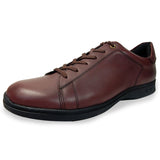 PARASHOE 本革 レザースニーカー ワイズ幅広3E（EEE）～4E（EEEE）ワイン（バーガンディ・赤茶色） 【メンズ革靴・カジュアルシューズ・ビジネスカジュアル（ビジカジ）紳士靴・ドレススニーカー・ビジネススニーカー・オフィスカジュアル／大きいサイズ（ビッグサイズ）27.5cm、28cm、29cm、30cm あり】(PS-2701-WIN)