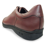 PARASHOE 本革 レザースニーカー ワイズ幅広3E（EEE）～4E（EEEE）ワイン（バーガンディ・赤茶色） 【メンズ革靴・カジュアルシューズ・ビジネスカジュアル（ビジカジ）紳士靴・ドレススニーカー・ビジネススニーカー・オフィスカジュアル／大きいサイズ（ビッグサイズ）27.5cm、28cm、29cm、30cm あり】(PS-2701-WIN)