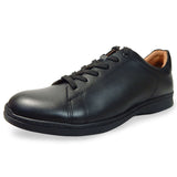 【SALE】PARASHOE 本革 レザースニーカー ワイズ幅広3E（EEE）～4E（EEEE）黒（ブラック）メッシュライニング 【メンズ革靴・カジュアルシューズ・ビジネスカジュアル（ビジカジ）紳士靴・ドレススニーカー・ビジネススニーカー・オフィスカジュアル】(PS-2701BG-BLK)