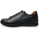【SALE】PARASHOE 本革 レザースニーカー ワイズ幅広3E（EEE）～4E（EEEE）黒（ブラック）メッシュライニング 【メンズ革靴・カジュアルシューズ・ビジネスカジュアル（ビジカジ）紳士靴・ドレススニーカー・ビジネススニーカー・オフィスカジュアル】(PS-2701BG-BLK)