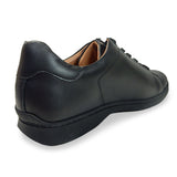 【SALE】PARASHOE 本革 レザースニーカー ワイズ幅広3E（EEE）～4E（EEEE）黒（ブラック）メッシュライニング 【メンズ革靴・カジュアルシューズ・ビジネスカジュアル（ビジカジ）紳士靴・ドレススニーカー・ビジネススニーカー・オフィスカジュアル】(PS-2701BG-BLK)