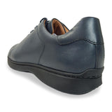 【SALE】PARASHOE 本革 レザースニーカー ワイズ幅広3E（EEE）～4E（EEEE）ネイビー（紺色）メッシュライニング 【メンズ革靴・カジュアルシューズ・ビジネスカジュアル（ビジカジ）紳士靴・ドレススニーカー・ビジネススニーカー・オフィスカジュアル】(PS-2701BG-NV)