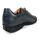 【SALE】PARASHOE 本革 レザースニーカー ワイズ幅広3E（EEE）～4E（EEEE）ネイビー（紺色）メッシュライニング 【メンズ革靴・カジュアルシューズ・ビジネスカジュアル（ビジカジ）紳士靴・ドレススニーカー・ビジネススニーカー・オフィスカジュアル】(PS-2701BG-NV)