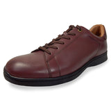 【SALE】PARASHOE 本革 レザースニーカー ワイズ幅広3E（EEE）～4E（EEEE）ワイン（バーガンディ・赤茶色）メッシュライニング 【メンズ革靴・カジュアルシューズ・ビジネスカジュアル（ビジカジ）紳士靴・ドレススニーカー・ビジネススニーカー・オフィスカジュアル】(PS-2701BG-WIN)