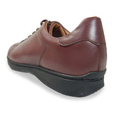 【SALE】PARASHOE 本革 レザースニーカー ワイズ幅広3E（EEE）～4E（EEEE）ワイン（バーガンディ・赤茶色）メッシュライニング 【メンズ革靴・カジュアルシューズ・ビジネスカジュアル（ビジカジ）紳士靴・ドレススニーカー・ビジネススニーカー・オフィスカジュアル】(PS-2701BG-WIN)
