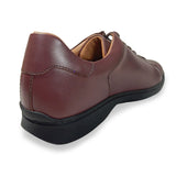 【SALE】PARASHOE 本革 レザースニーカー ワイズ幅広3E（EEE）～4E（EEEE）ワイン（バーガンディ・赤茶色）メッシュライニング 【メンズ革靴・カジュアルシューズ・ビジネスカジュアル（ビジカジ）紳士靴・ドレススニーカー・ビジネススニーカー・オフィスカジュアル】(PS-2701BG-WIN)