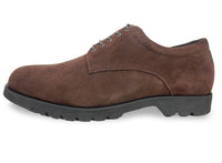 匠（TAKASHI）本革スエード プレーントゥビジネスカジュアルシューズ Gワイズ（6E）茶色［革靴・大きいサイズ 27.5cm、28cm、28.5cm、29cm、30cm 有］(TT24V-DBR)