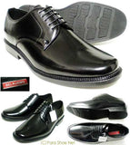 BELOUOMO プレーントゥ ビジネスシューズ 黒 ワイズ4E（EEEE） 28cm、29cm、30cm【大きいサイズ（ビッグサイズ）メンズ紳士靴】 (1004k-blk)