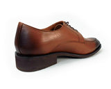 PARASHOE 本革 Uチップ ビジネスシューズ 茶色 ワイズ 3E 22cm、22.5cm、23cm、23.5cm、24cm【小さいサイズ（スモールサイズ）革靴・紳士靴】（PS-1802-BRN）