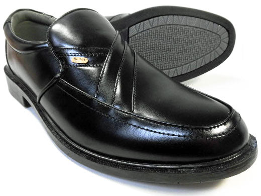 SLOVGH シャーリングスリッポン ビジネスシューズ 黒 3E（EEE） 28cm、29cm、30cm【大きいサイズ（ビッグサイズ）メンズ紳士靴】 (20304k-blk)