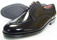 Veneziano 本革 Uチップ ビジネスシューズ 黒 幅広5E（EEEEE/Fワイズ）27.5cm、28cm、28.5cm、29cm、30cm【大きいサイズ 革靴・紳士靴】(2991-blk)