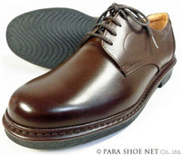 Rinescante Valentiano 本革 プレーントウ ビジネスシューズ ワイズ4E（EEEE）ダークブラウン【紳士靴・小さいサイズ 23cm、23.5cm、24cm あり】(3023dbr)