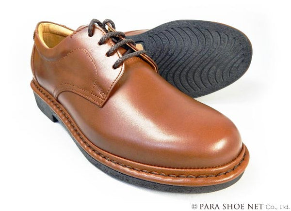 Rinescante Valentiano 本革 プレーントウ ビジネスシューズ ワイズ4E（EEEE）茶色 23cm、23.5cm、24cm【小さいサイズ 革靴・紳士靴】(3023lbr)