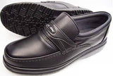 After Golf（アフターゴルフ）本革 モカスリップオン ビジネスシューズ 黒 ワイズ4E（EEEE）【革靴・紳士靴／小さいサイズ 23cm、23.5cm、24cmあり】（3601-BLK）