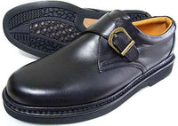 Rinescante Valentiano 本革 モンクストラップ ビジネスシューズ 黒 幅広甲高 4E（EEEE）27.5cm、28cm【大きいサイズ 革靴・紳士靴】(PSN-3702K-BLK)