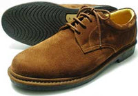 Rinescante Valentiano 本革スウェード プレーントウ ビジネスシューズ 茶色 4E（EEEE）23cm、23.5cm、24cm【小さいサイズ 革靴】(PSN-3823S-BRN)
