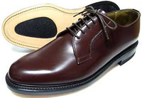 TUFF British Classic 本革底 プレーントゥ ビジネスシューズ 濃茶 3E（EEE）27.5cm 28cm 29cm【大きいサイズ（ビッグサイズ）革靴・紳士靴】(5155k-DBR)