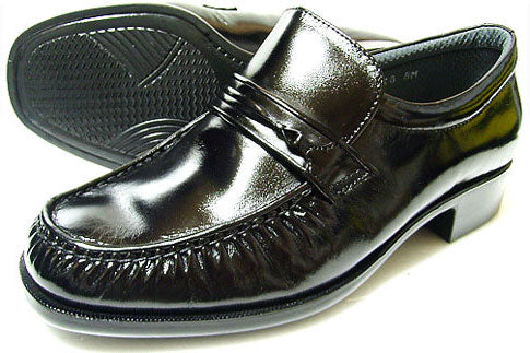 MR.BROWN（MoonStar）本革 モカスリッポン ビジネスシューズ 黒 ワイズ4E（EEEE）23cm、23.5cm、24cm【小さいサイズ（スモールサイズ）革靴・紳士靴】(6755-blk)