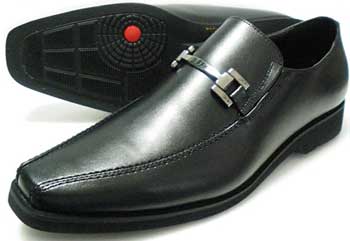 WALKERS-MATE 本革 ビットローファースリップオン ビジネスシューズ  ワイズ3E（EEE）黒［メンズ 革靴・紳士靴］(w7303-blk)