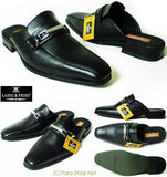 LASSU＆FRISS ビットローファー ビジネススリッパ（ビジネスサンダル）黒［メンズ・革靴・紳士靴］ (MS946-BLK)