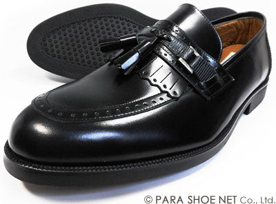 タッセル ローファー メンズ 本革 革靴 紳士靴 黒 26.0cm - ドレス