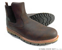 Dect サイドゴアブーツ（防水・防滑ソール）ダークブラウン 3E（EEE）28cm、29cm【大きいサイズ（ビッグサイズ）メンズ カジュアルシューズ 紳士靴】（pacc2019-dbr）