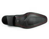 Gixxay 本革ストレートチップ ビジネスシューズ アンティーク黒 ワイズ3E（EEE）28cm（28.0cm）29cm（29.0cm）【大きいサイズ（ビッグサイズ）革靴・紳士靴】（2855blk）