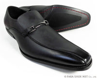 Gixxay 本革 ビットローファー ビジネスシューズ アンティーク黒 ワイズ3E（EEE）28cm（28.0cm）29cm（29.0cm）【大きいサイズ（ビッグサイズ）革靴】（2856-blk）