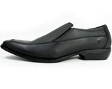 Gixxay 本革 ヴァンプ ビジネスシューズ アンティーク黒 ワイズ3E（EEE）28cm（28.0cm）29cm（29.0cm）【大きいサイズ（ビッグサイズ）革靴・紳士靴】（2857-blk）