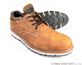 LiBERTO（EDWIN）プレーントゥ カジュアルシューズ（4cm防水・防滑ソール）キャメル 3E（EEE）28cm、29cm【大きいサイズ メンズ 紳士靴】（PACC-60646-CAM）