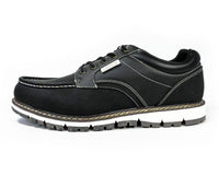LiBERTO（EDWIN）Uチップ カジュアルシューズ（4cm防水・防滑ソール）黒 3E（EEE）28cm（28.0cm）29cm（29.0cm）【大きいサイズ靴】（PACC-60654-BLK）