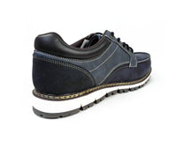 LiBERTO（EDWIN）Uチップ カジュアルシューズ（4cm防水・防滑ソール）ネイビー 3E（EEE）28cm、29cm【大きいサイズ 靴】（PACC-60654-NV）