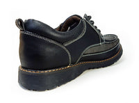 ALPHA CUBIC Uモカ カジュアルシューズ 黒 3E 28cm（28.0cm）、29cm（29.0cm）、30cm（30.0cm）【大きいサイズ（ビッグサイズ）靴】(ACJ0410-BLK)