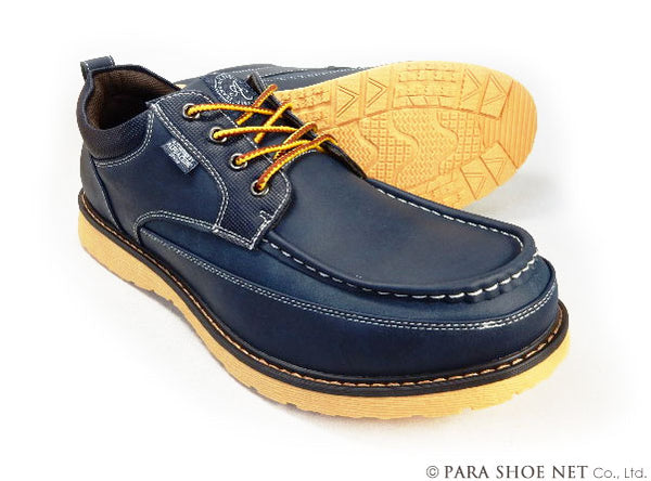 ALPHA CUBIC Uモカ カジュアルシューズ 紺色 3E 28cm（28.0cm）、29cm（29.0cm）、30cm（30.0cm）【大きいサイズ（ビッグサイズ）靴】(ACJ0410-NV)