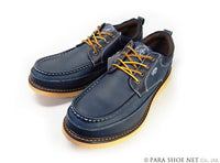 ALPHA CUBIC Uモカ カジュアルシューズ 紺色 3E 28cm（28.0cm）、29cm（29.0cm）、30cm（30.0cm）【大きいサイズ（ビッグサイズ）靴】(ACJ0410-NV)
