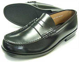 BRAVAS Lapel（MoonStar）メンズ ローファー 黒 （学生靴・通学靴）ワイズ3E（EEE）22cm～30cm【大きいサイズ、小さいサイズあり】(BVL540-blk)