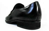 EXCEL 本革プレーンスリッポン ビジネスシューズ＆冠婚葬祭 黒 ワイズ3E（EEE） 23.5cm、24cm、24.5cm /小さいサイズ（スモールサイズ）メンズ革靴・紳士靴 (ex9897bl)