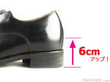 ANCIEN CREPINS 本革 ストレートチップ シークレットヒールアップ ビジネスシューズ 黒・ワイン・キャメル 3E 23.5～26.5cm【小さいサイズあり/革靴】 (MK-KT1301)
