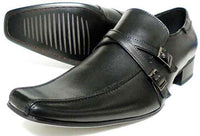LASSU＆FRISS ストラップスリッポン ビジネスシューズ 黒 ワイズ3E（EEE）27.5cm、28cm、29cm、30cm【大きいサイズ（ビッグサイズ）紳士靴】(MS951-BLK)