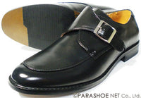 S-MAKE モンクストラップ ビジネスシューズ 黒 ワイズ3E(EEE) 27.5cm、28cm、29cm、30cm 【大きいサイズ（ビッグサイズ）メンズ紳士靴】(pns1205k-blk)