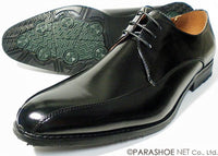 S-MAKE スワールモカ ビジネスシューズ 防滑ソール 黒 ワイズ3E(EEE) 27.5cm、28cm、29cm、30cm【大きいサイズ（ビッグサイズ）紳士靴】 (pns1211k-blk)